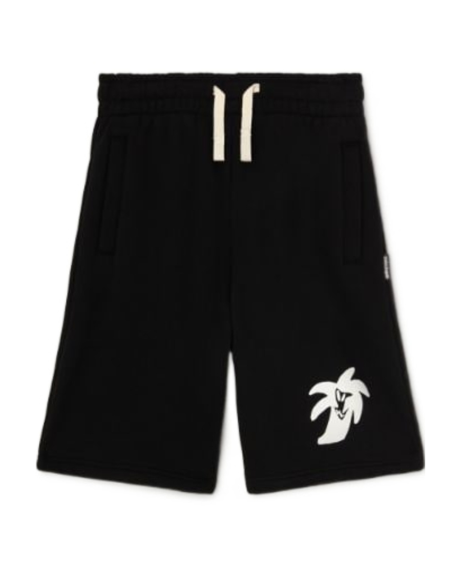 Palm Angels Hunter Graphic-print Track Shorts In Black