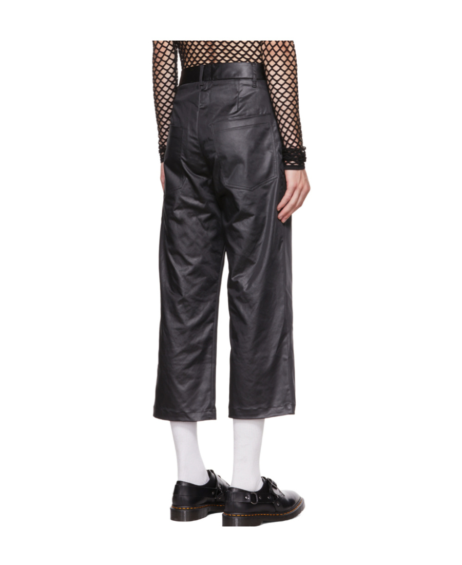 Song For The Mute Black Work Trousers In Black