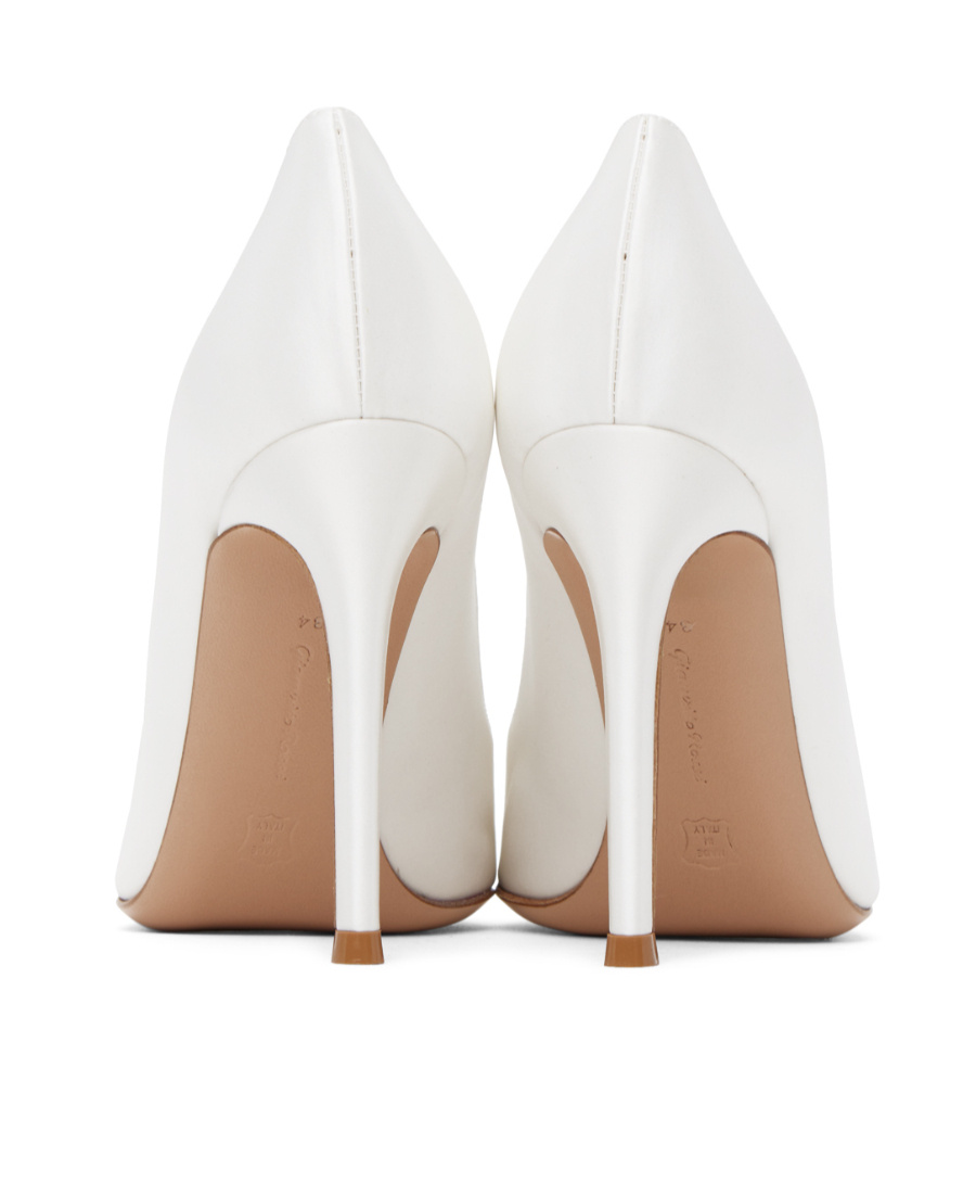 Gianvito Rossi Leather Pumps In White