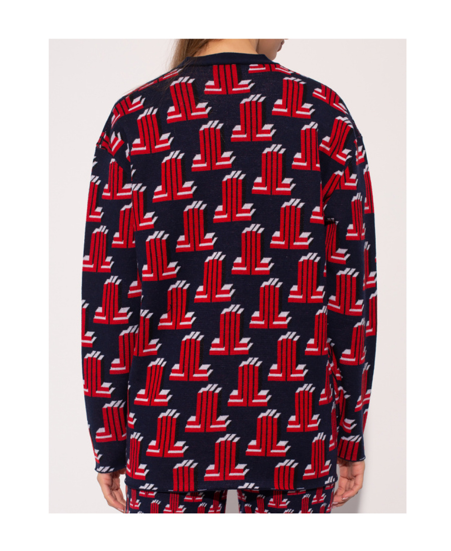 Lanvin Wool Knitted Cardigan In Black