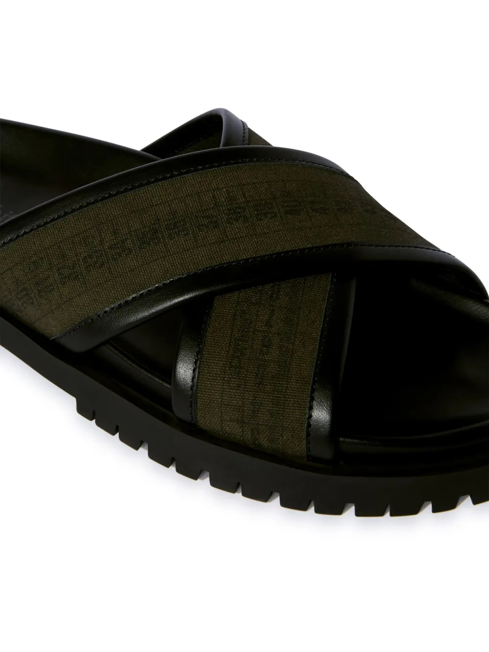 Off-white Chicago Criss Sandal In Black