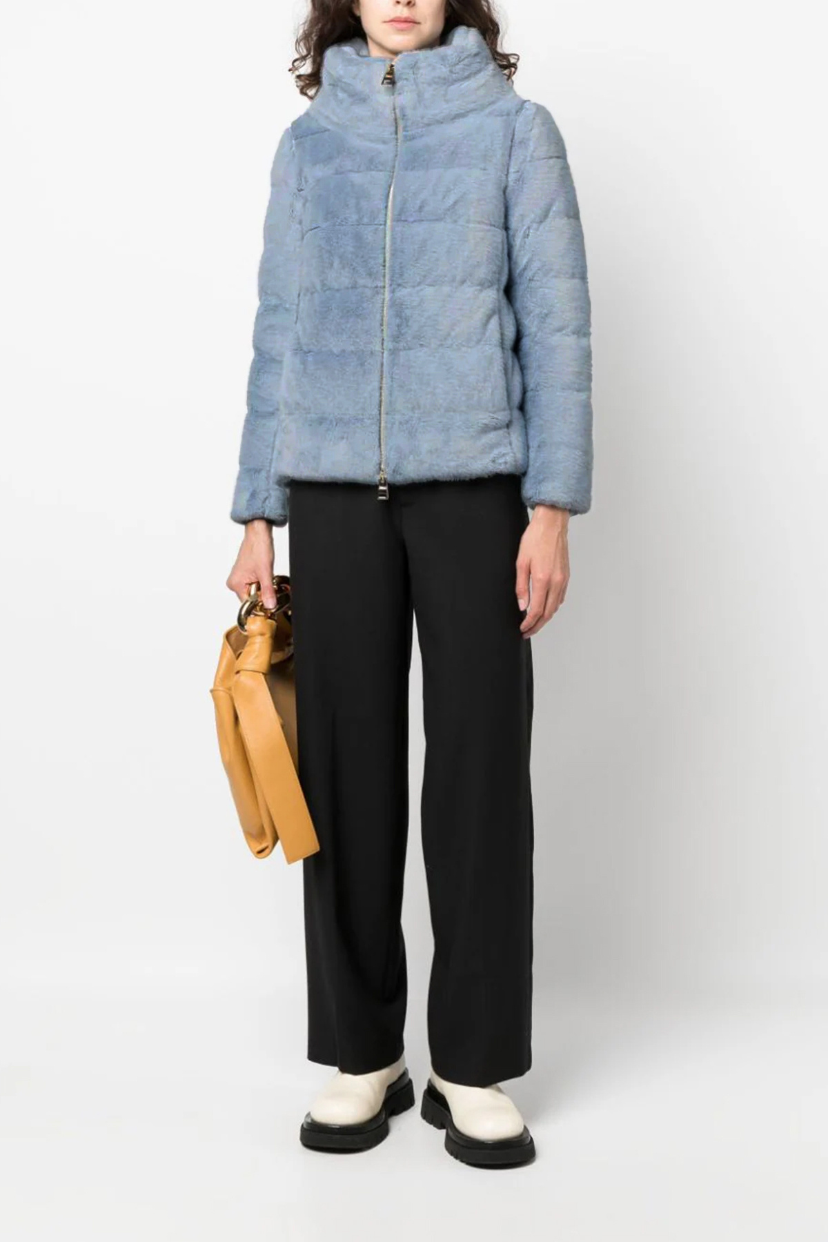 Herno Padded Puffer Jacket In Blue