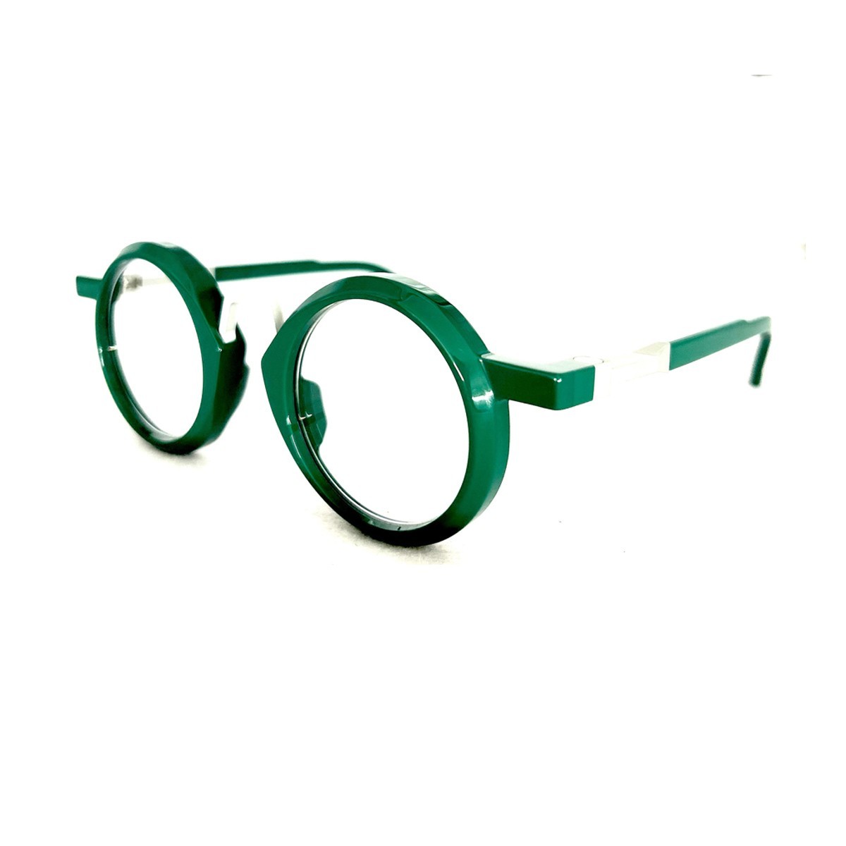 Vava Round Frame Flat Mirror In Green