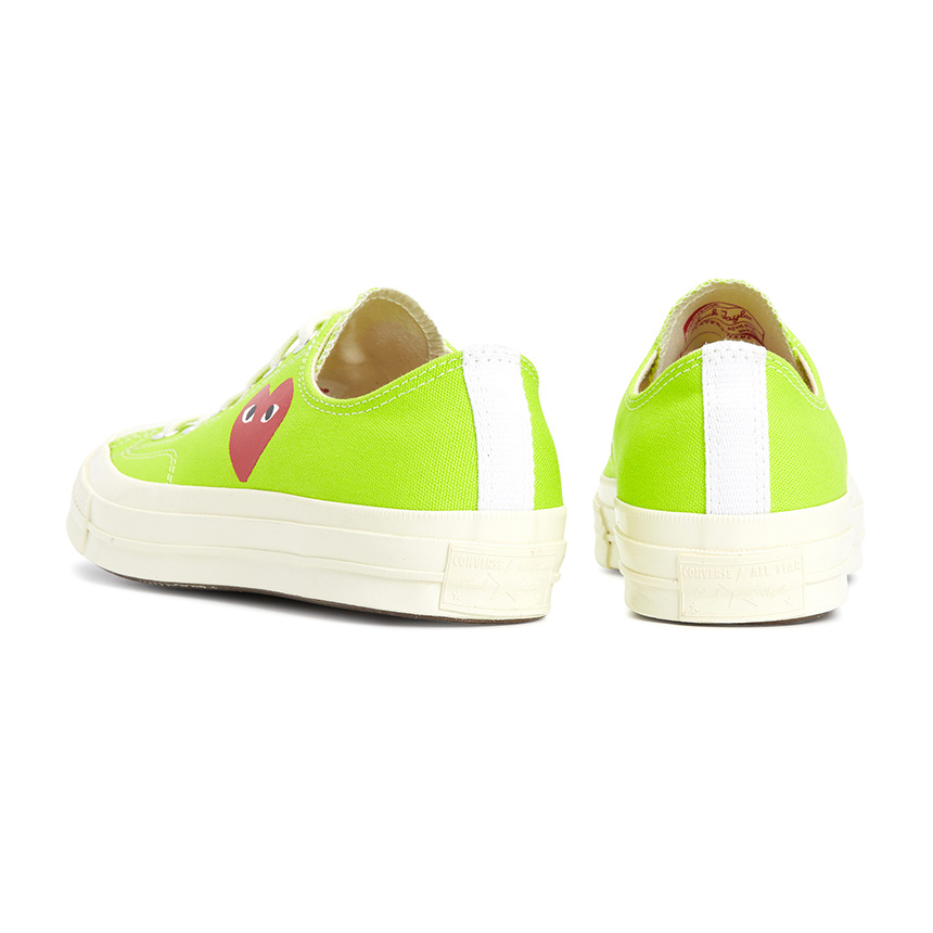 Comme Des Garçons Round Toe Sneakers In White