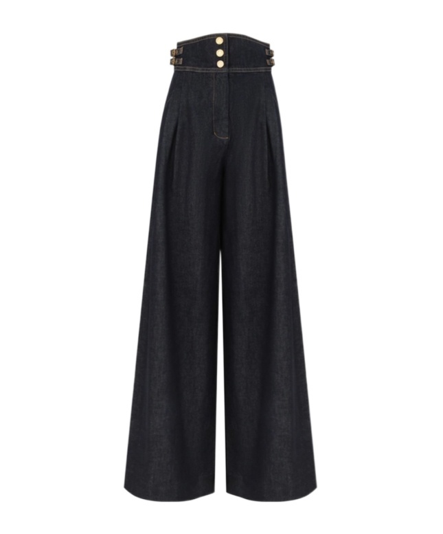 Zimmermann Rebellion Denim Tailored Pant In Black