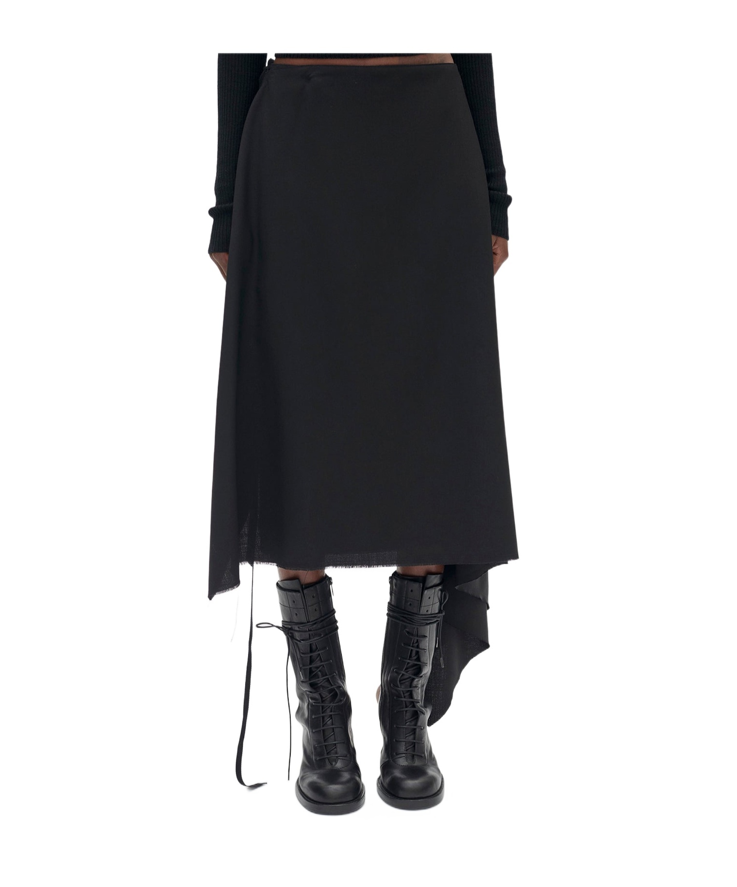 Ann Demeulemeester Ylva Midi Wrap Skirt