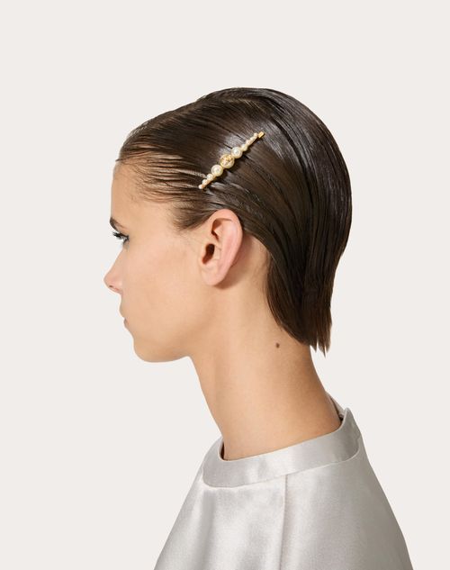 VALENTINO GARAVANI VLOGO SIGNATURE HAIR CLIP 