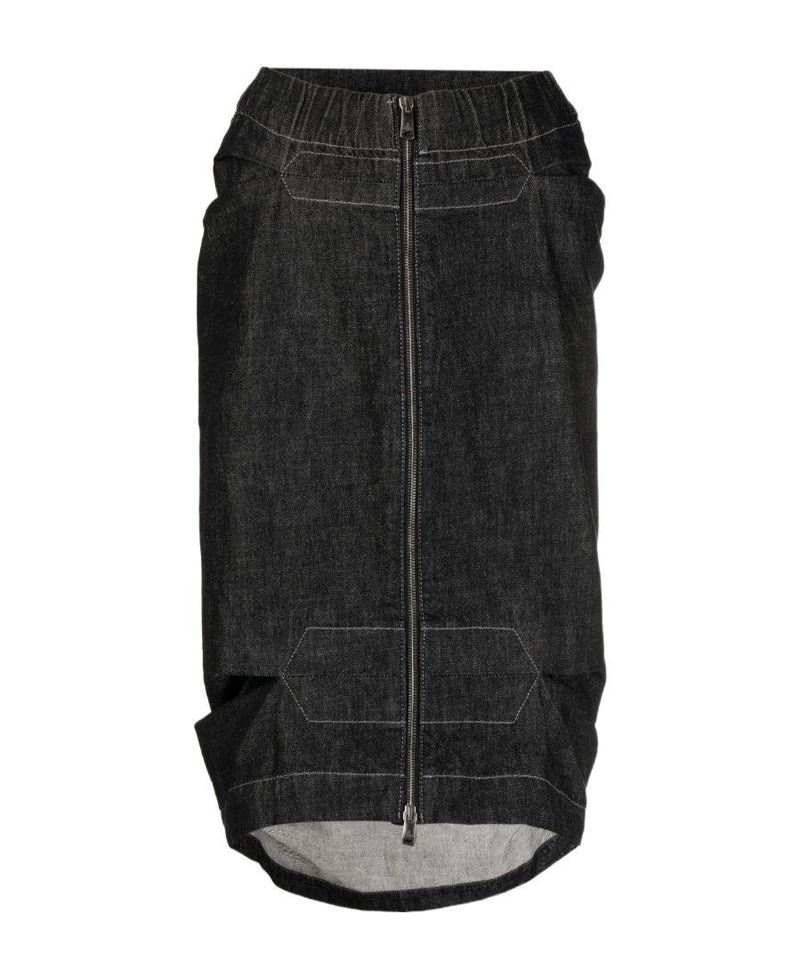 Vivienne Westwood Denim Skirt In Black