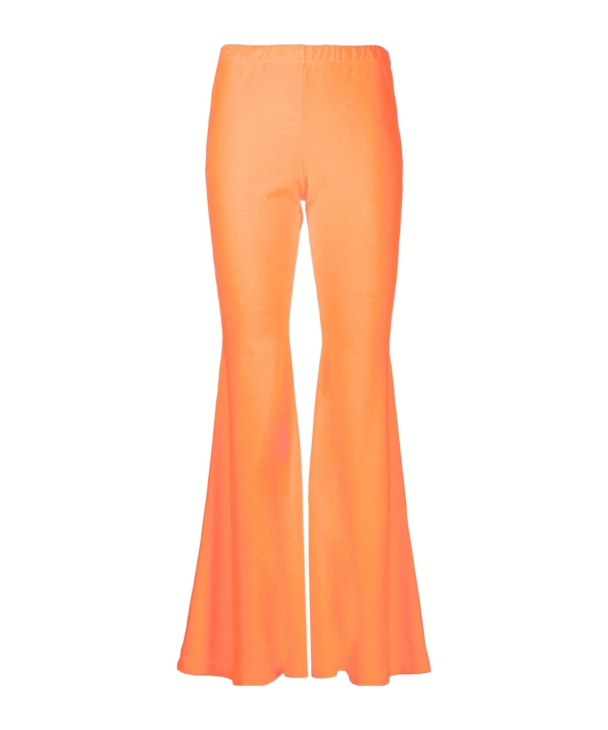 Shop Erl Bootcut Pants With Logo Detail In Orange