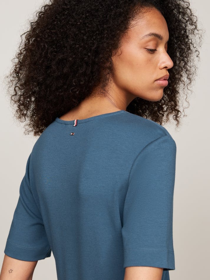Tommy Hilfiger Short Sleeve Dress In Blue