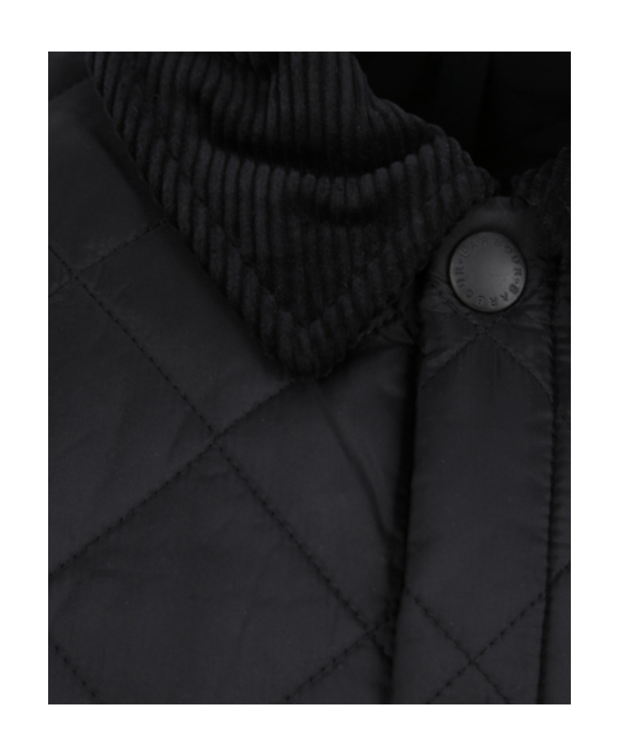 Barbour Mens Heritage Liddesdale Black Quilted Jacket In Black