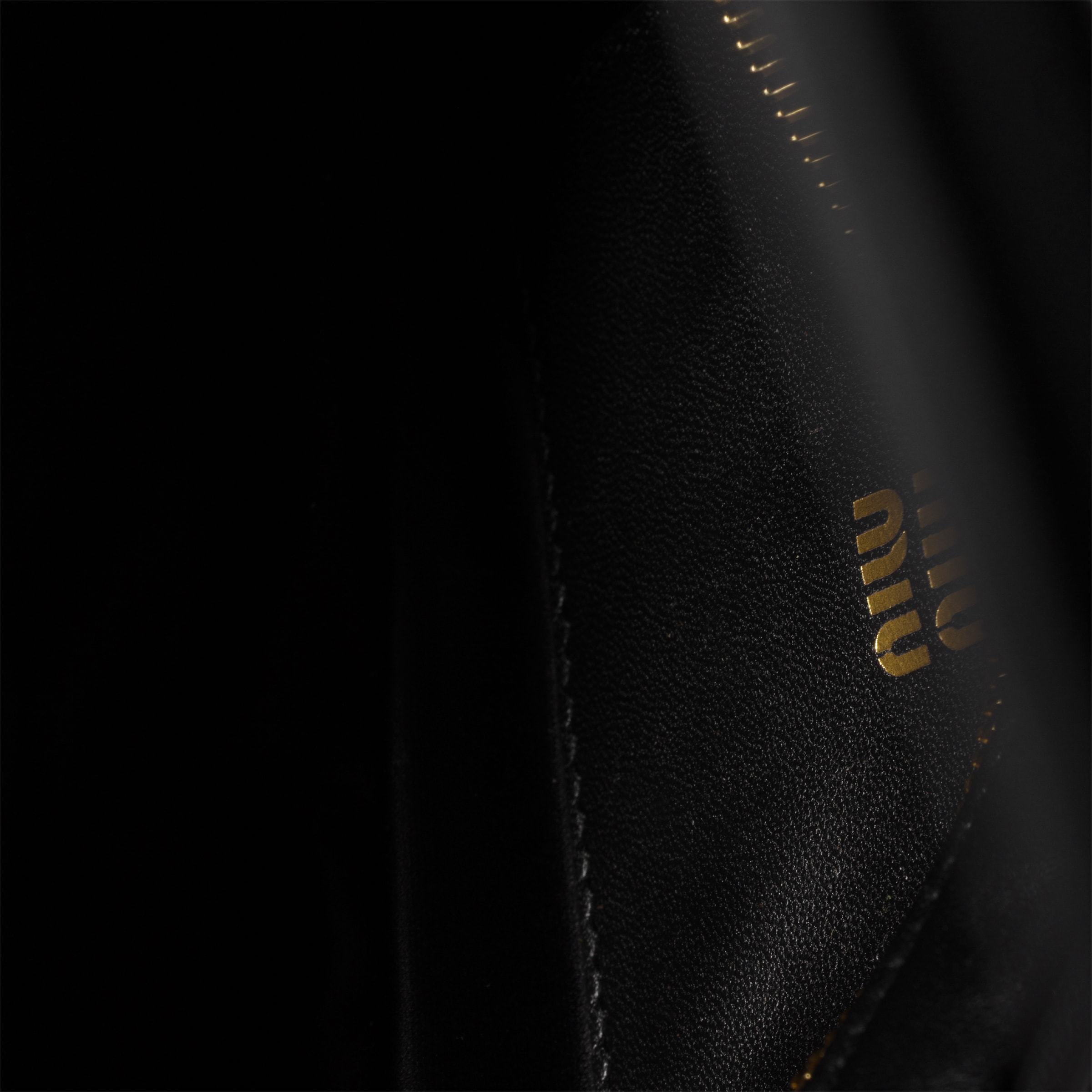 Miu Miu Black Matelasse Shoulder Bag In Black