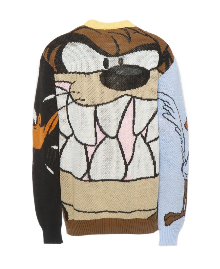 Family First Long-sleeved Sweater In Nude