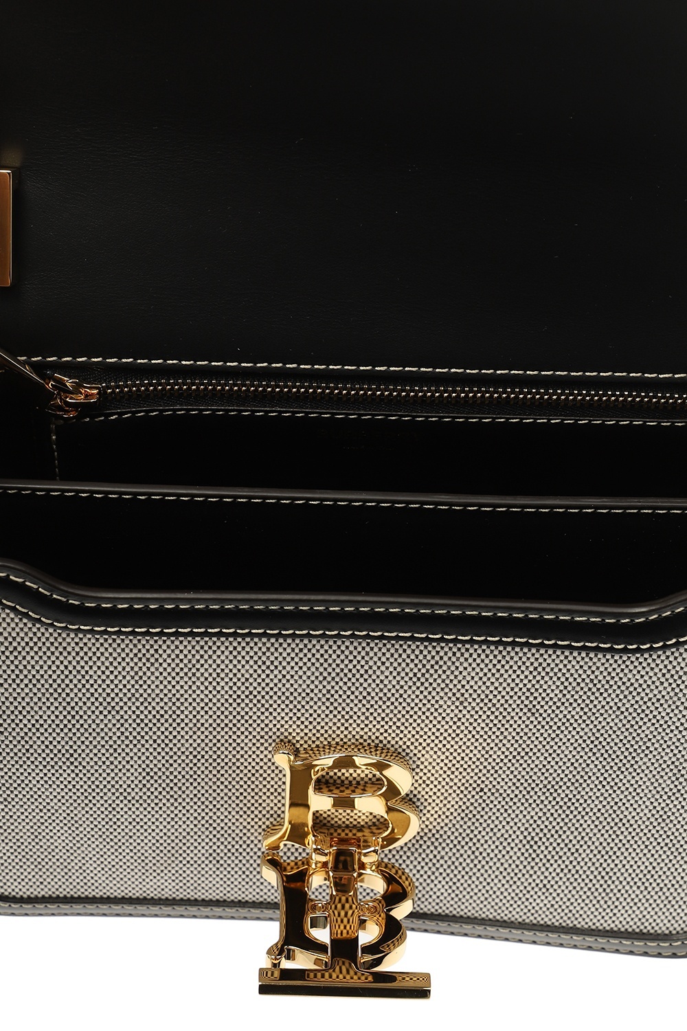 Burberry Small Tri-tone Tb Bag In Gray