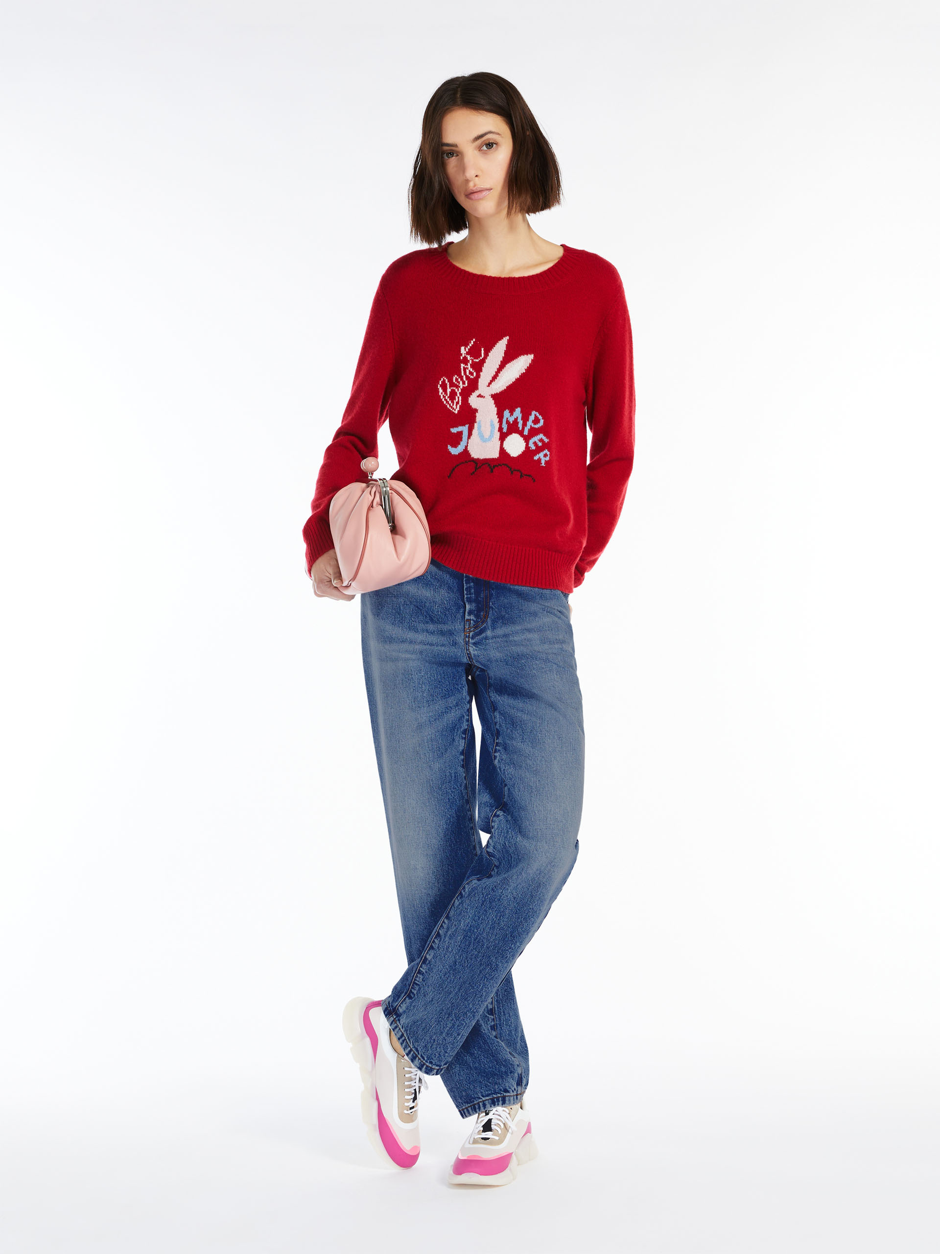 Weekend Max Mara Logo Jeans In Blue