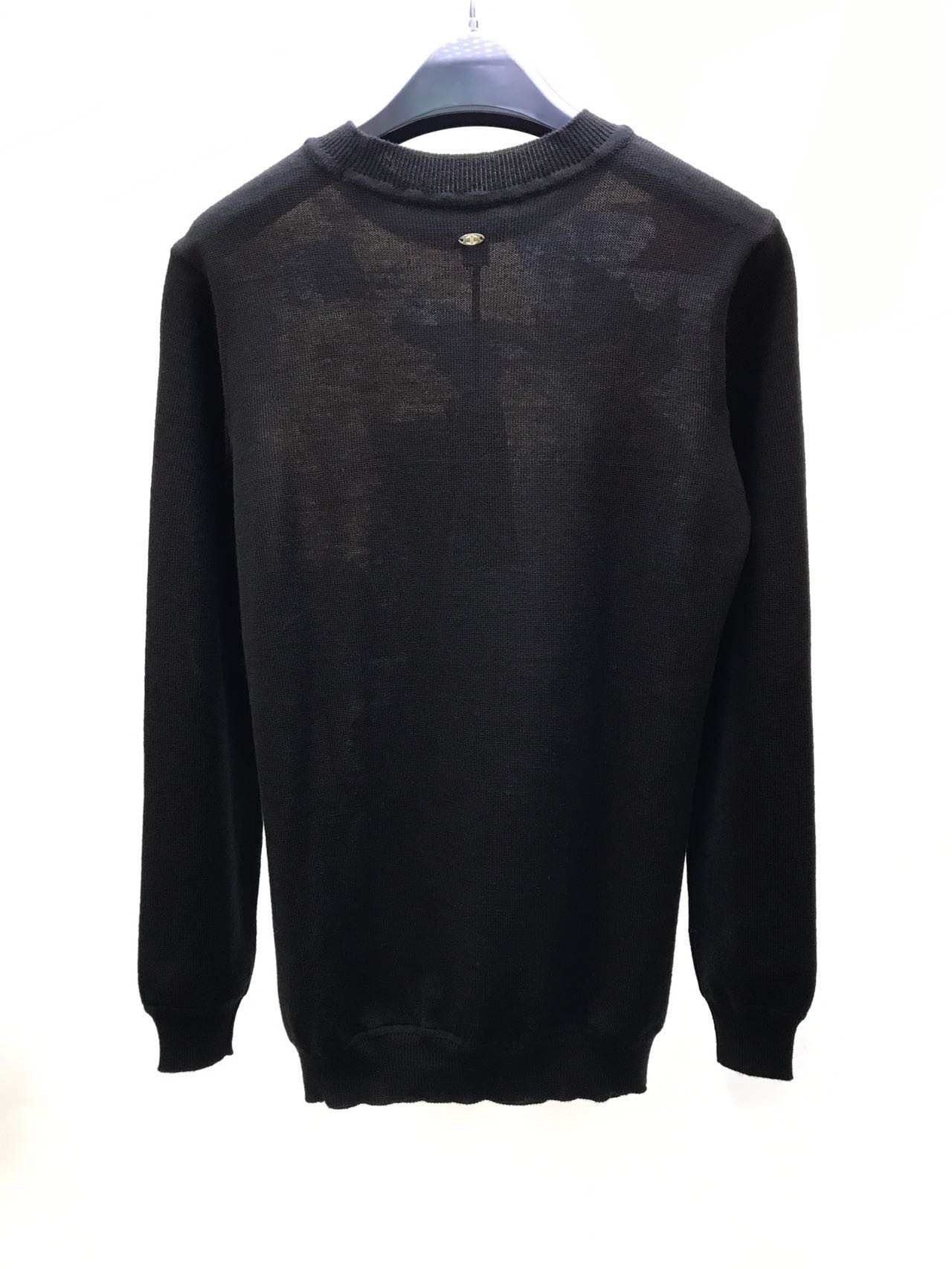 Just Cavalli Long-sleeved Sweater In Black