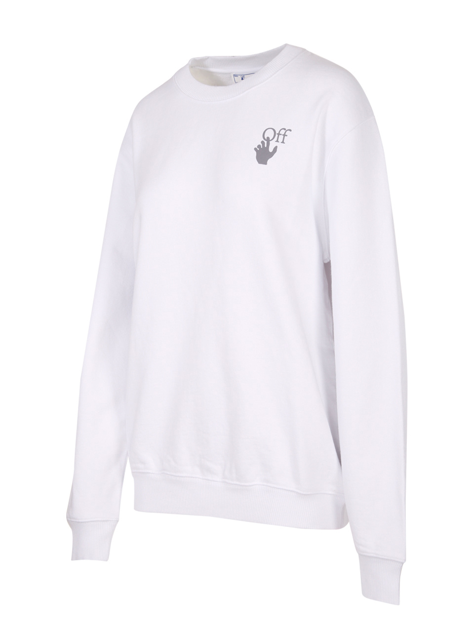 Off-white Chine Arrows Crew-neck Sweatshirt In White