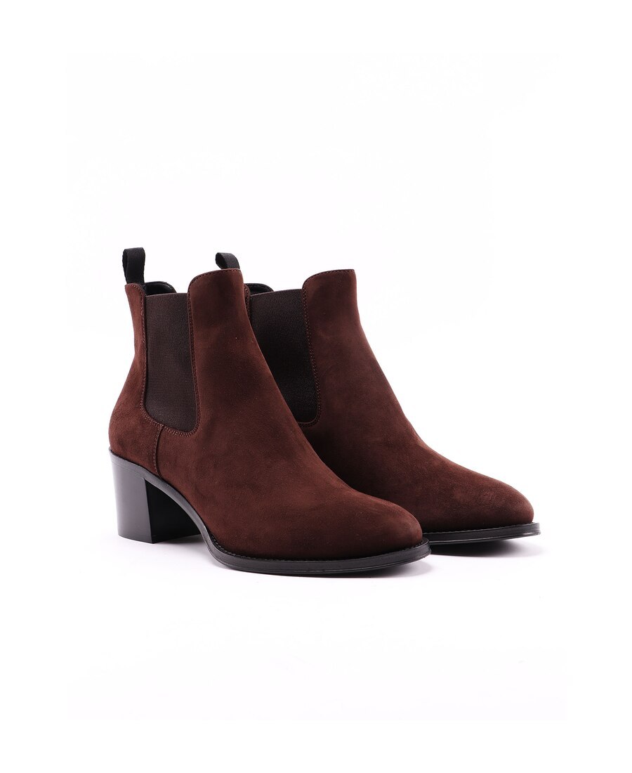 Shop Church's Suede Heeled Boots In Black