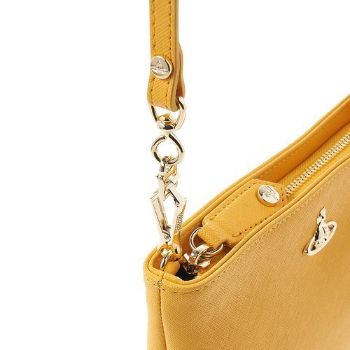 Vivienne Westwood Logo Shoulder Bag In Yellow