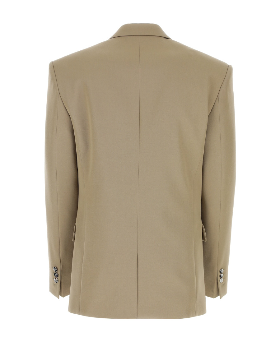 Balmain Single-breasted Wool Suit Jacket In Nude