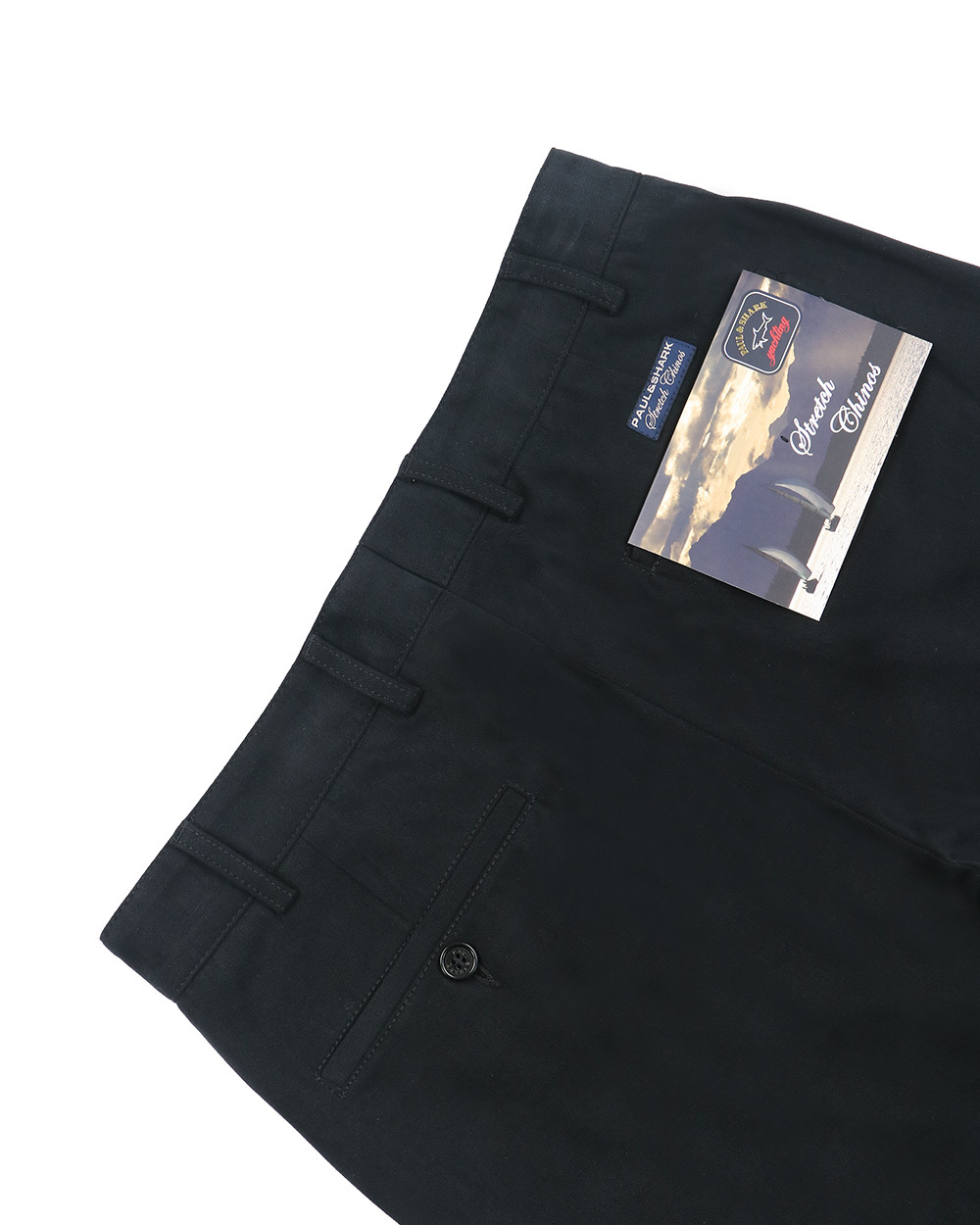 Paul & Shark Straight Casual Pants In Black