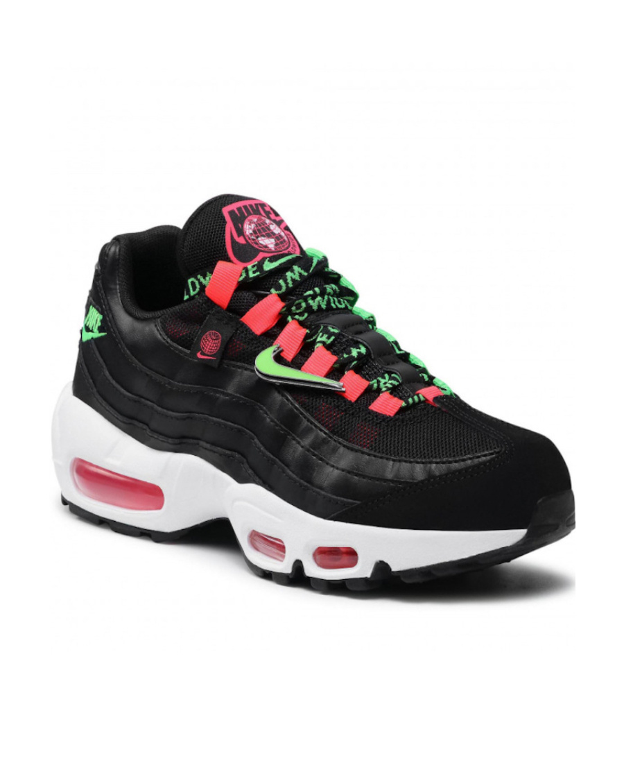 Nike Lace Up Sneakers In Black