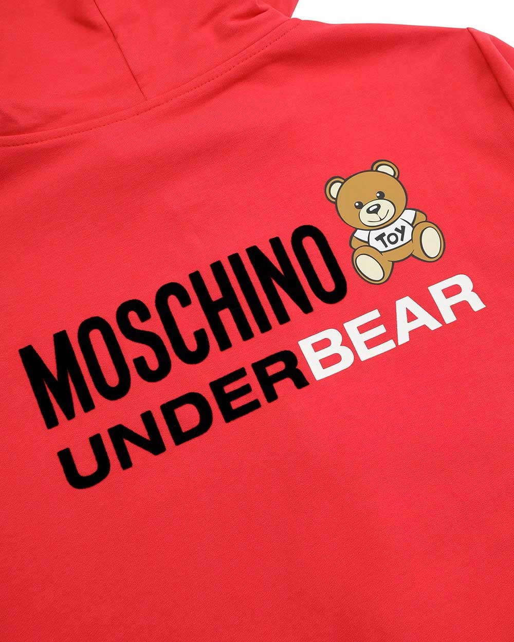 Moschino Hooded Zipper Casual Jacket In Red