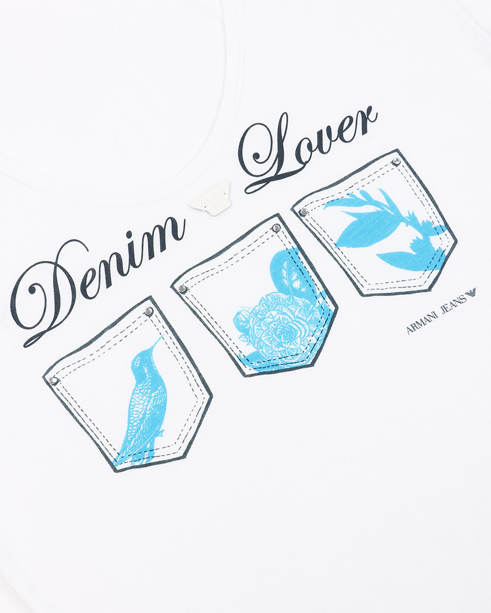 ARMANI JEANS ROUND-NECKED LOGO T-SHIRT