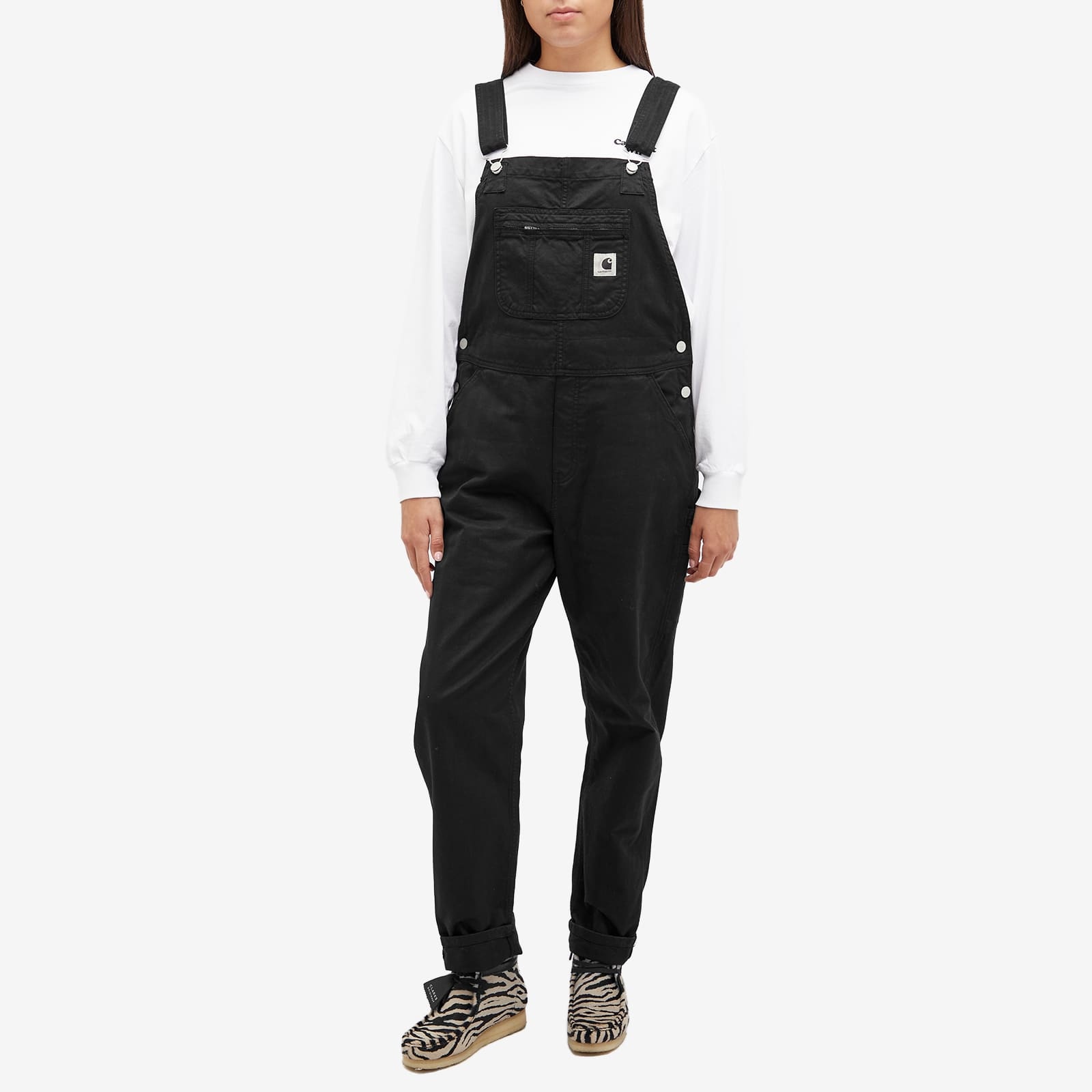 Carhartt Wip Women Straight Bib Overalls In Black