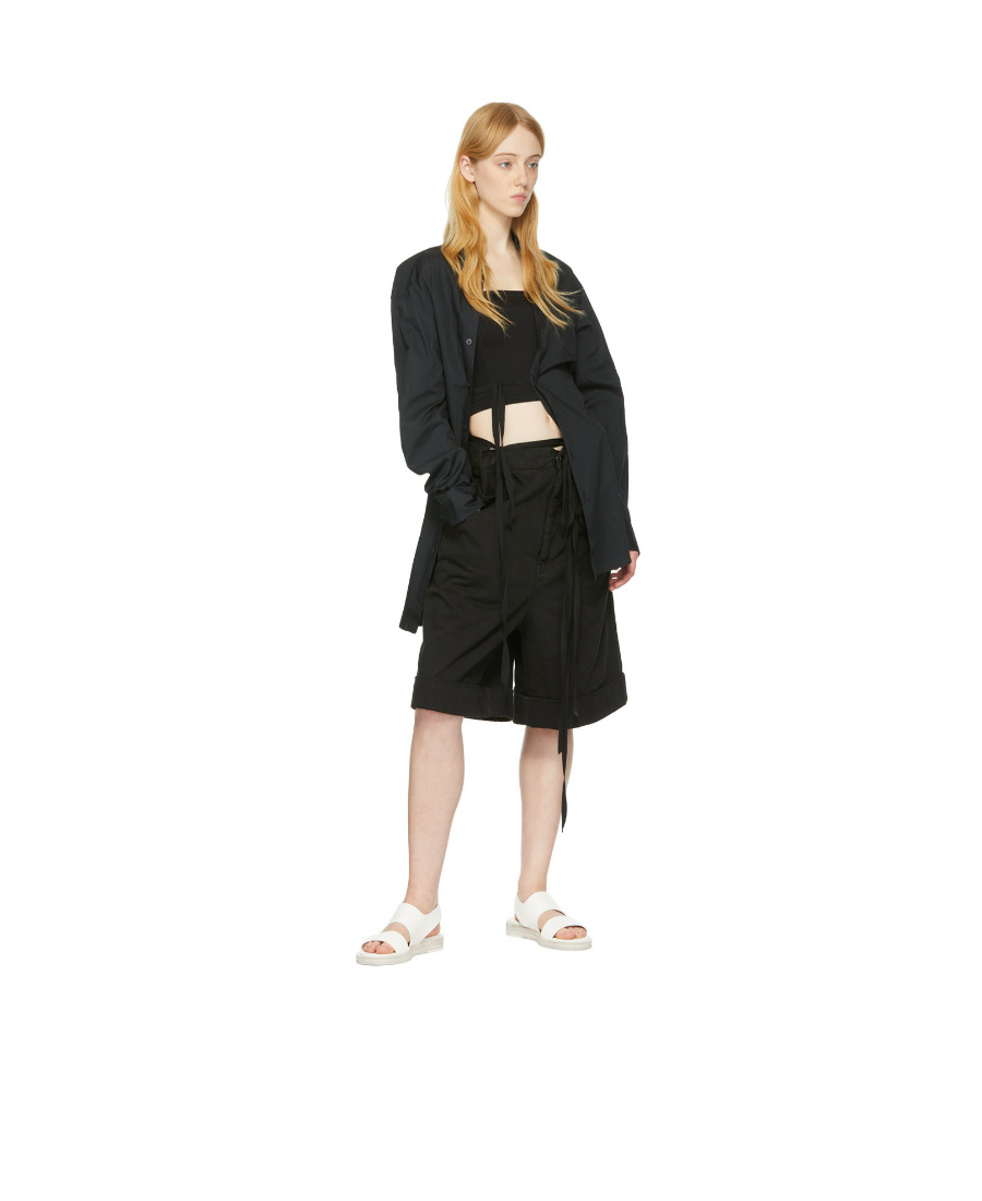 Ann Demeulemeester White Lore Flat Sandals In White