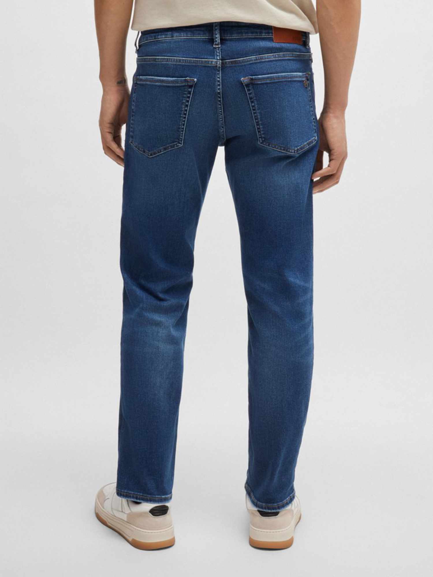 Hugo Boss Maine Regular-fit Jeans In Blue Soft-motion Denim In Blue
