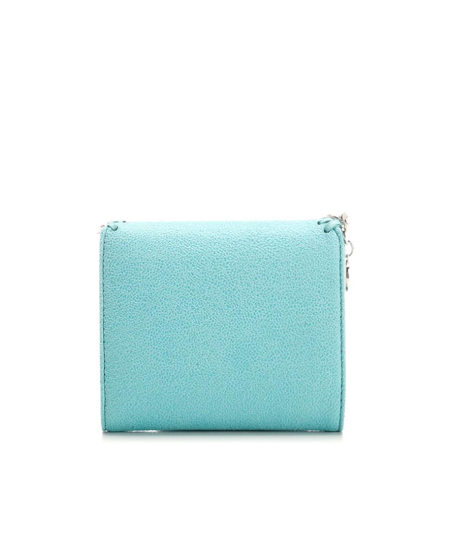Stella Mccartney Logo Wallet In Blue