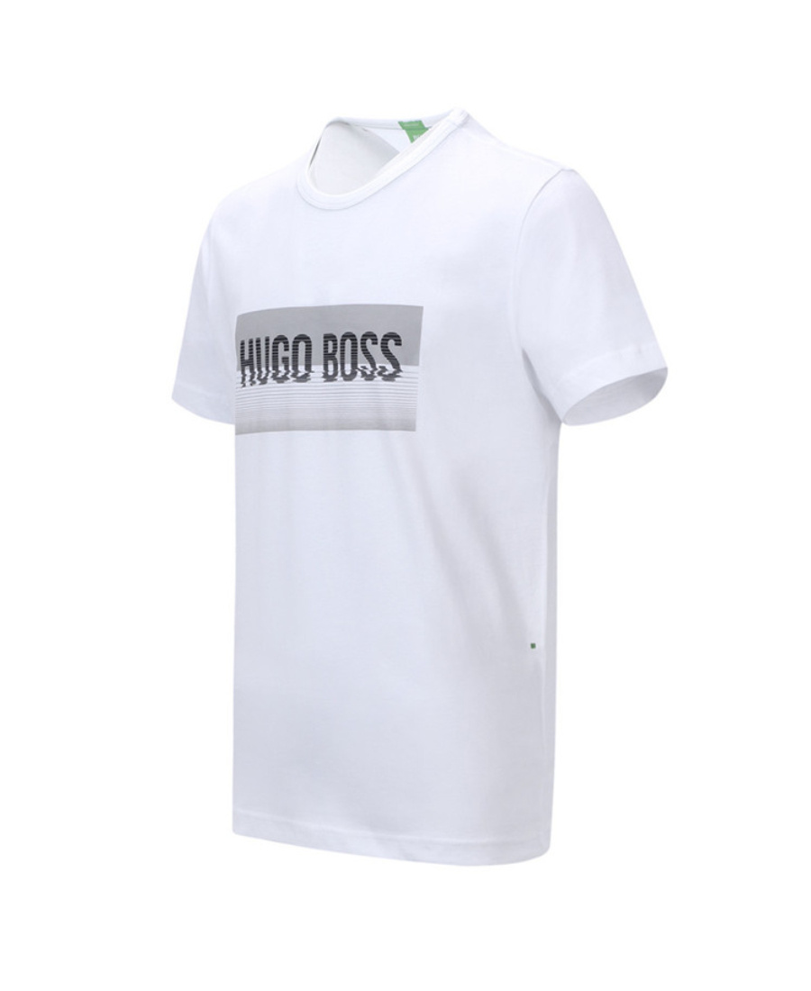 Hugo Boss Logo Printed T-shirt In White