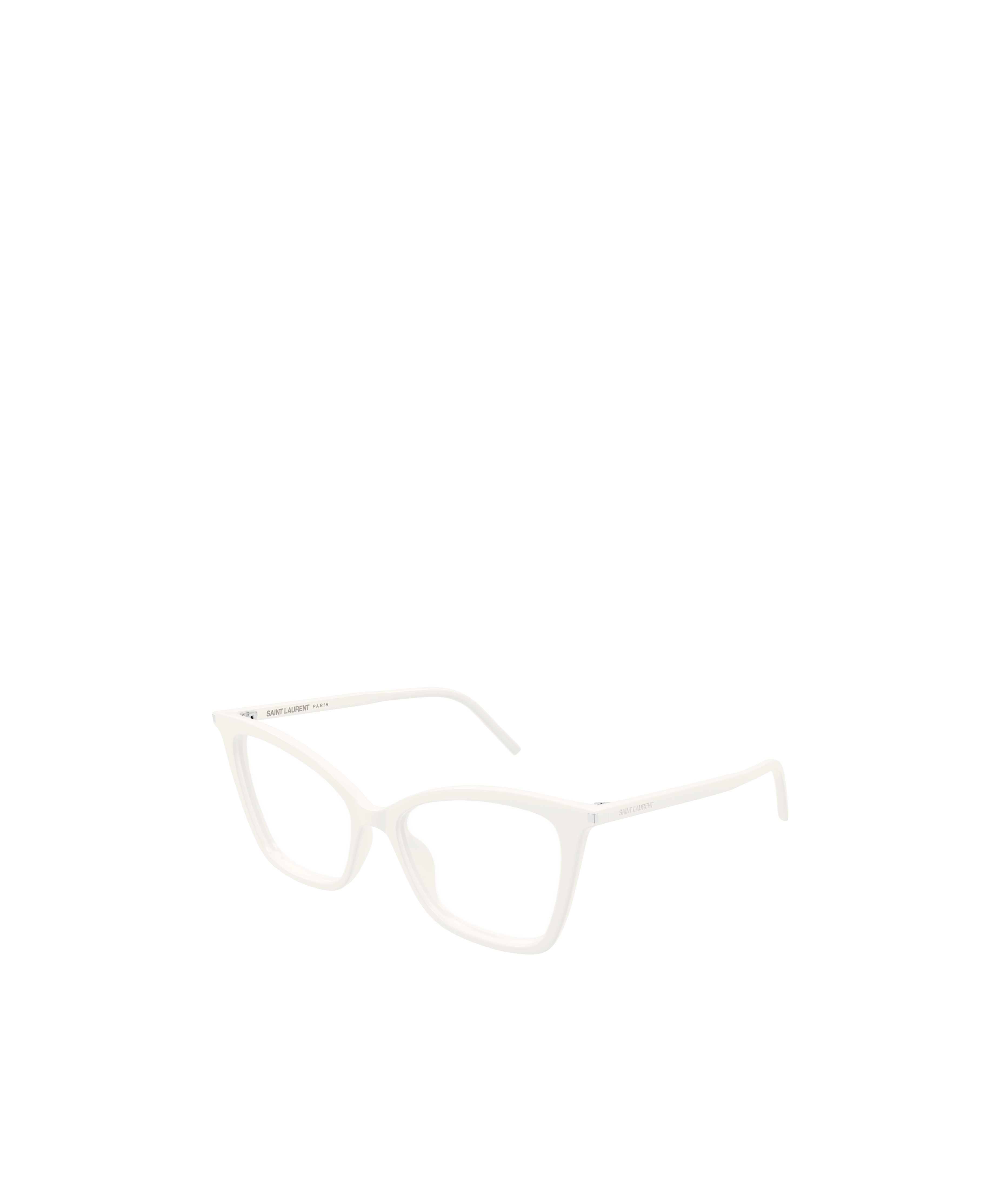 Saint Laurent Logo Flat Mirror In White