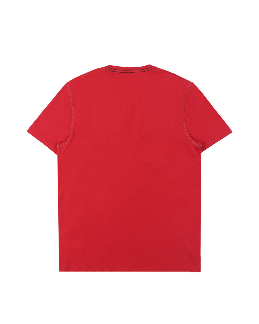 Ea7 Logo T-shirt With Round Neck In Red