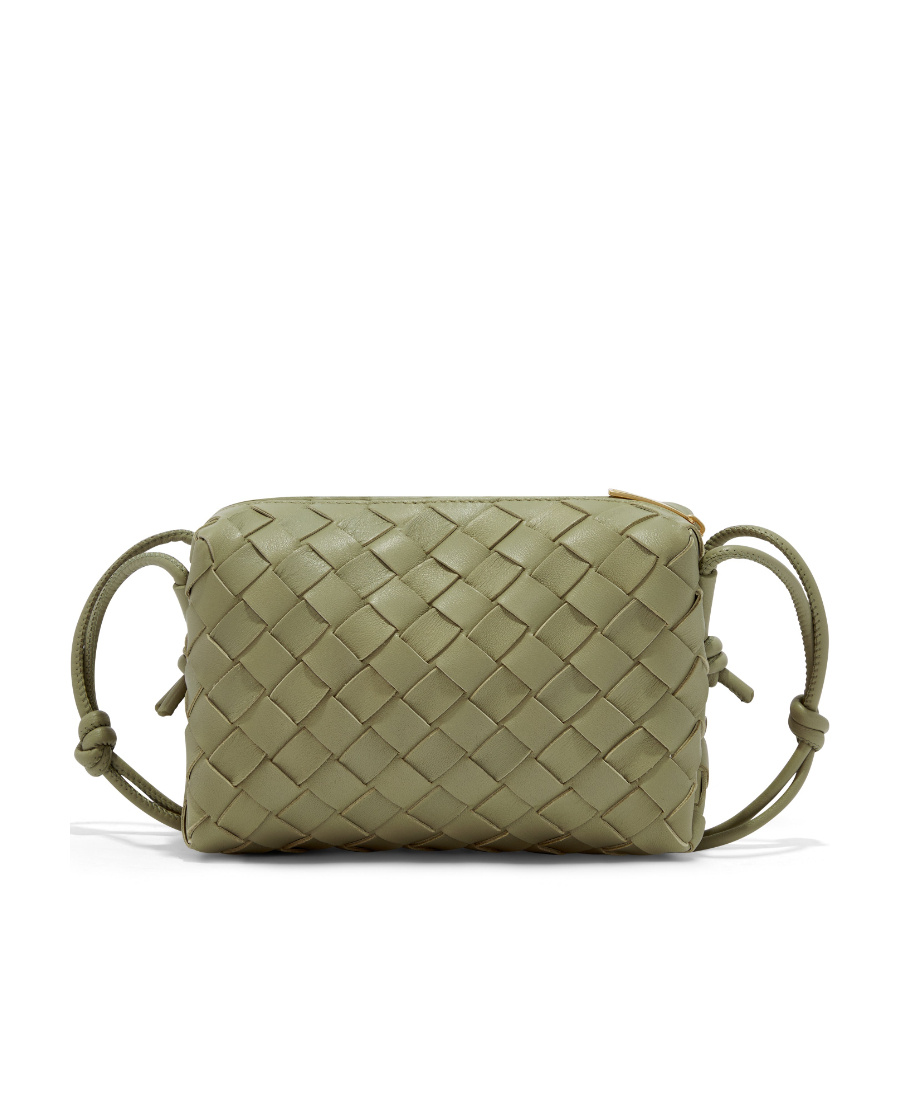 Bottega Veneta Mini Loop Camera Bag In Green