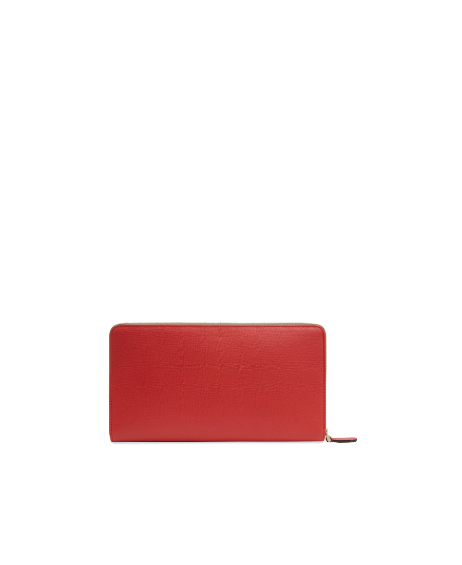 Bally Logo Card Bag In Red