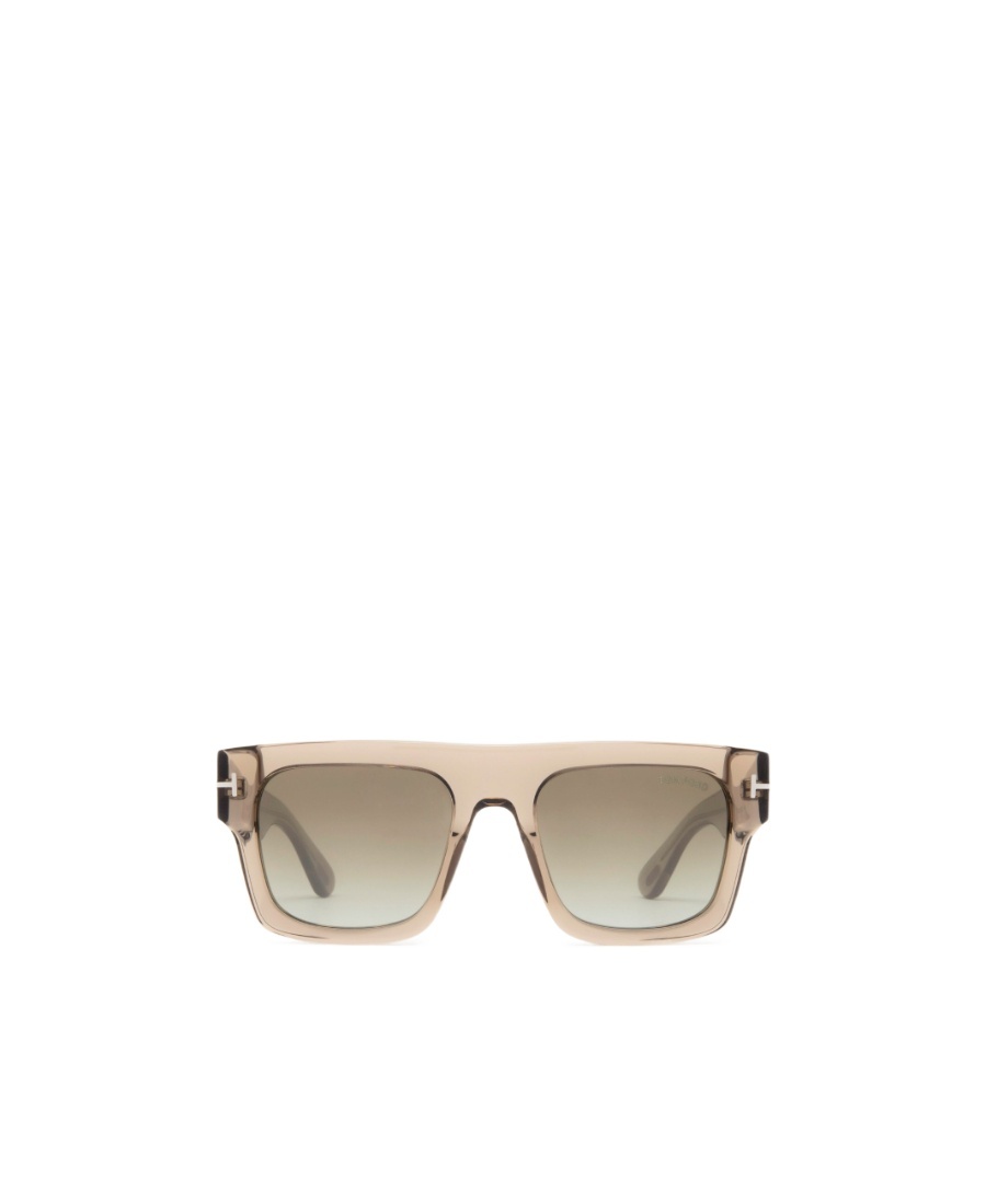 Tom Ford Eyewear Fausto Square Frame Sunglasses In Nude