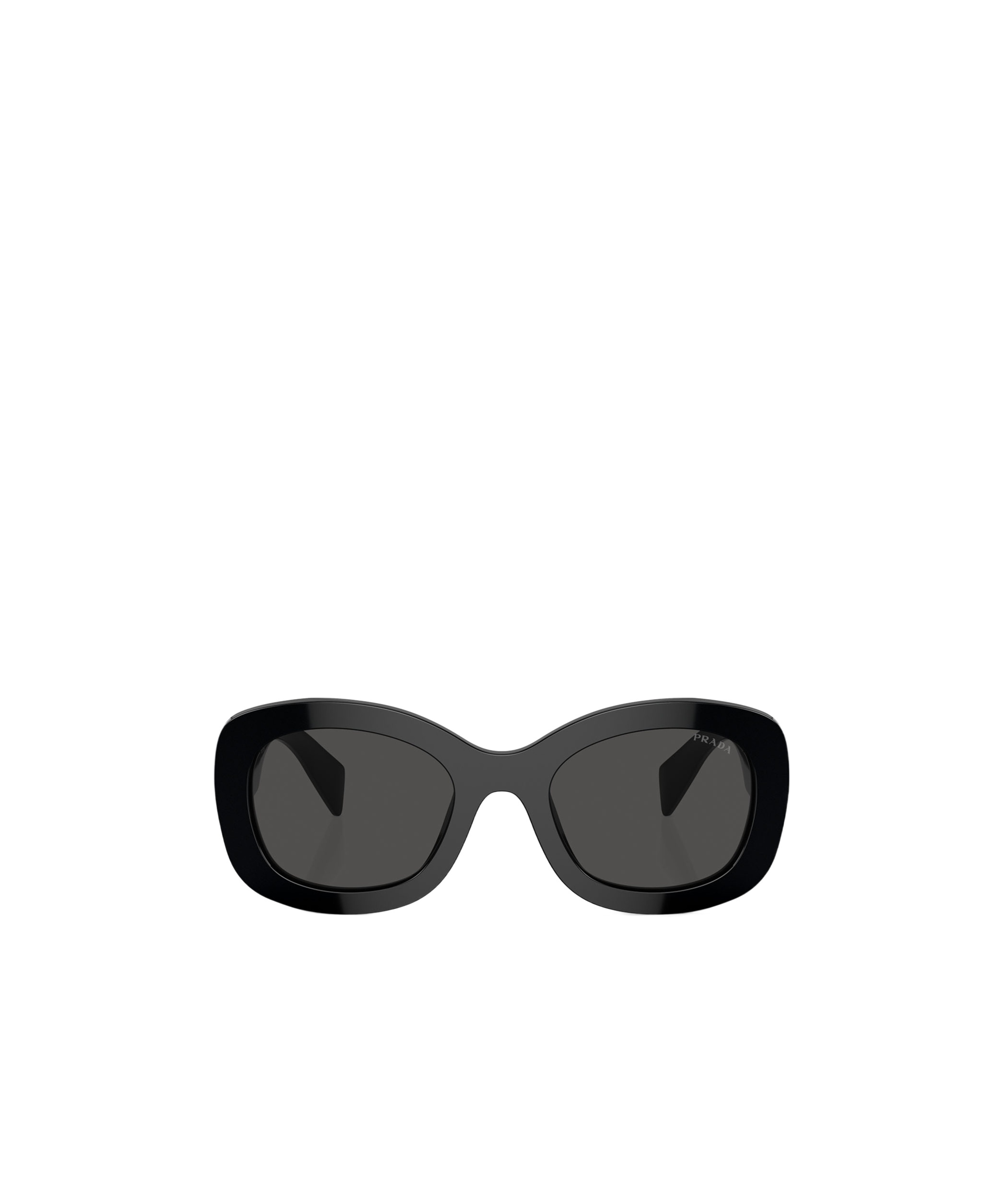 Prada Womens Black Pr A13s Butterfly-frame Acetate Sunglasses In Black
