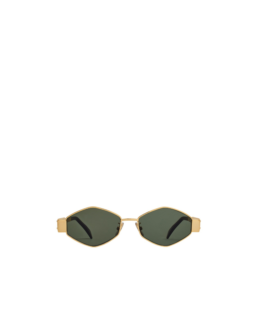 Celine Women Triomphe Metal 02 Sunglasses In Green