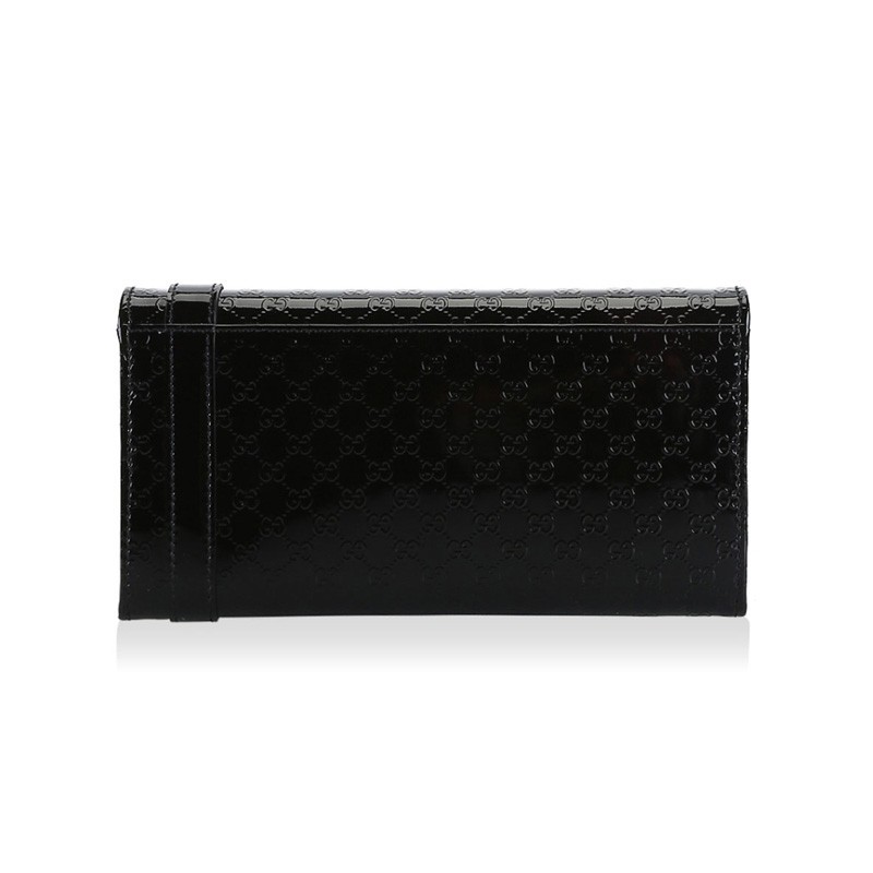 Gucci Double G Pattern Wallet In Black