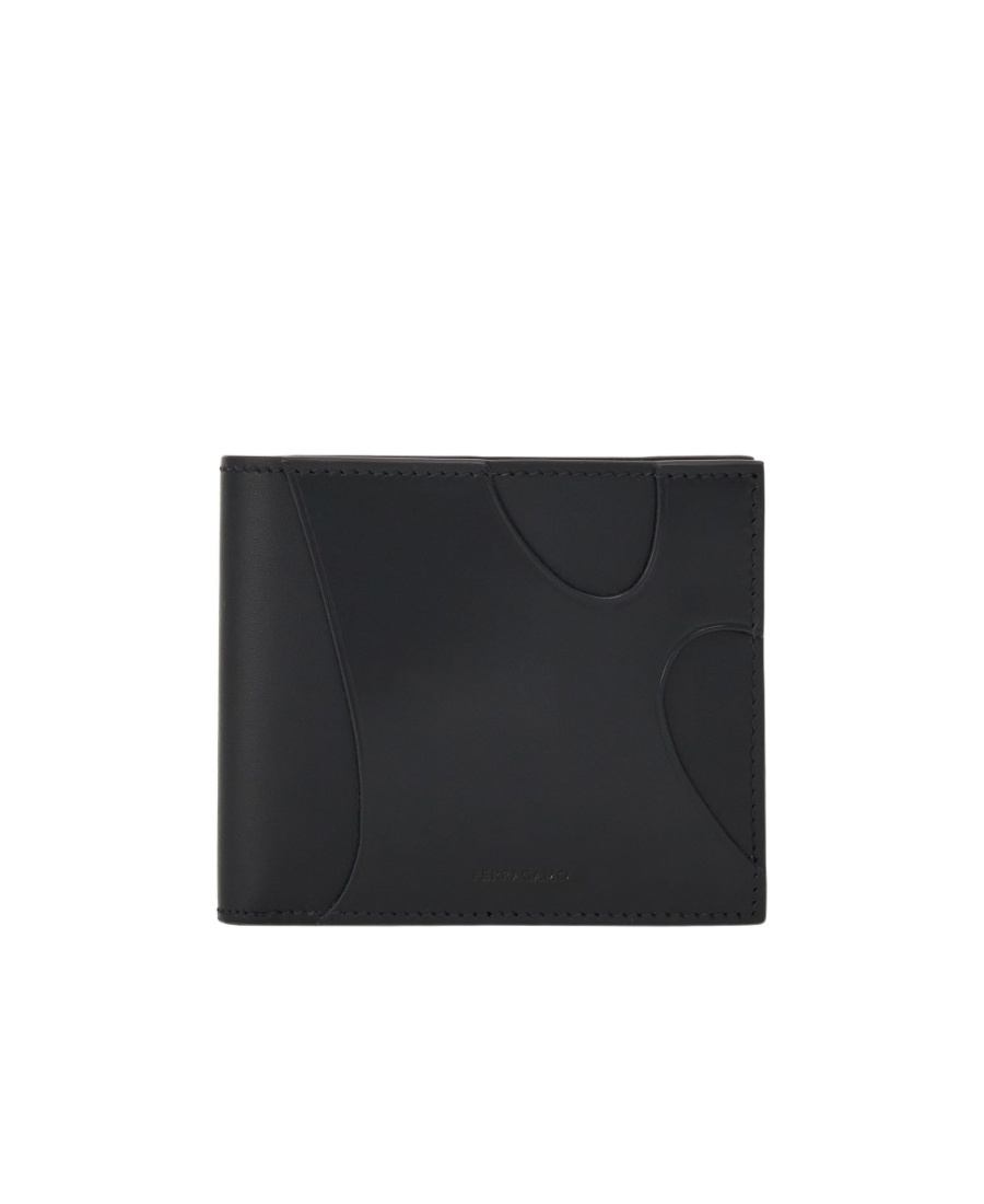 Ferragamo Hollowed-out Wallet In Black