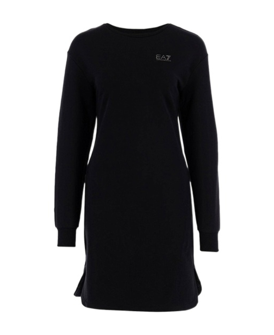 EA7 ROUND NECK LONG-SLEEVED DRESS 