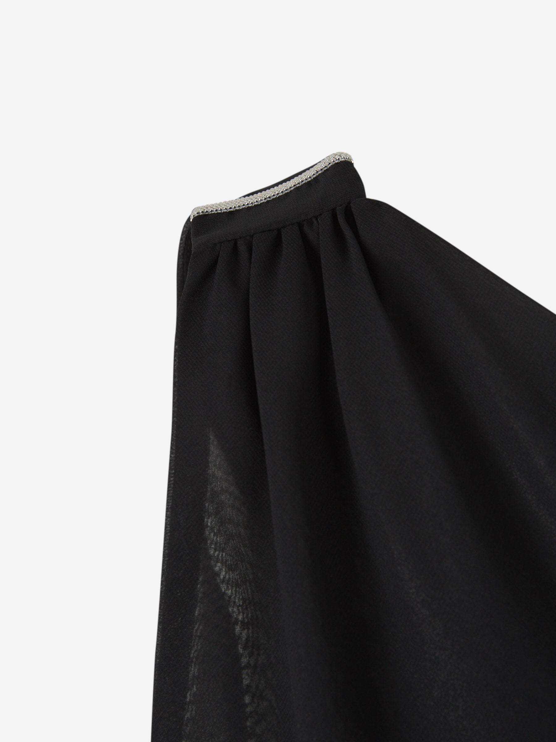 Peserico Asymmetrical Draped Blouse In Black
