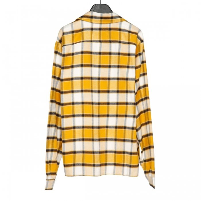 Rhude Check Button-down Shirt In Nude