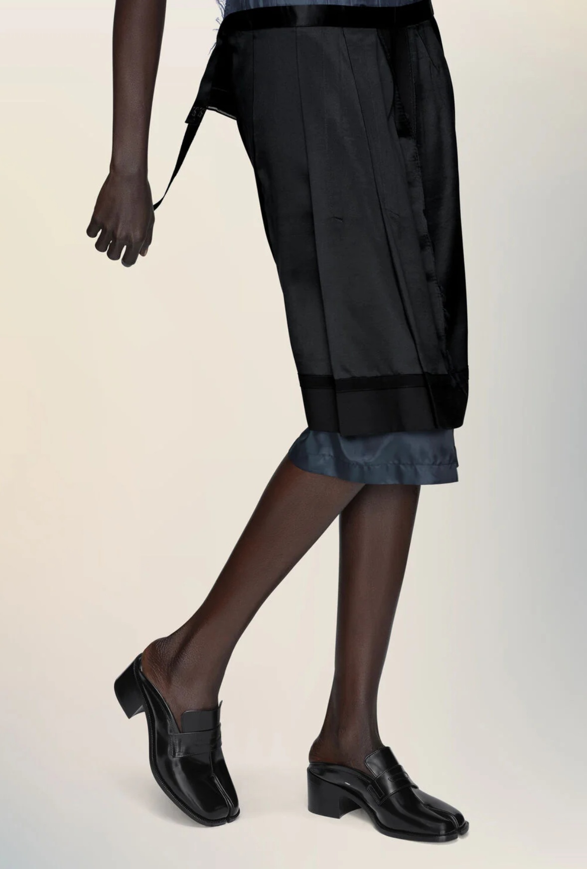 Maison Margiela Tabi City Mules In Black