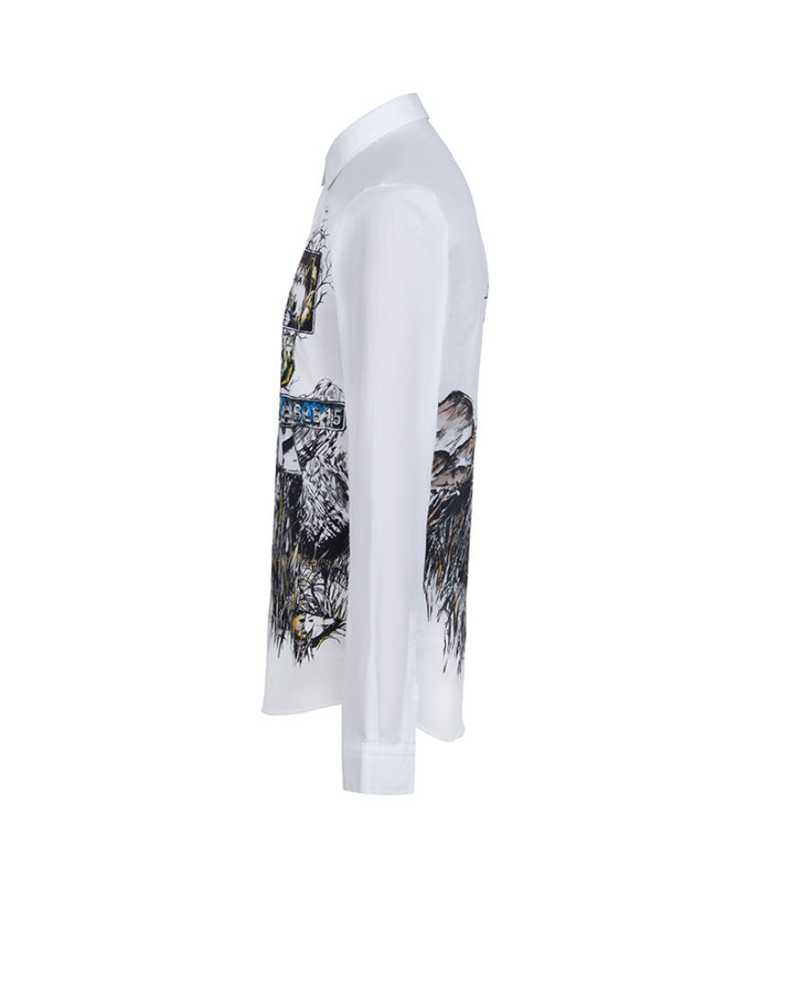 Mcq By Alexander Mcqueen Logo Shirt In White