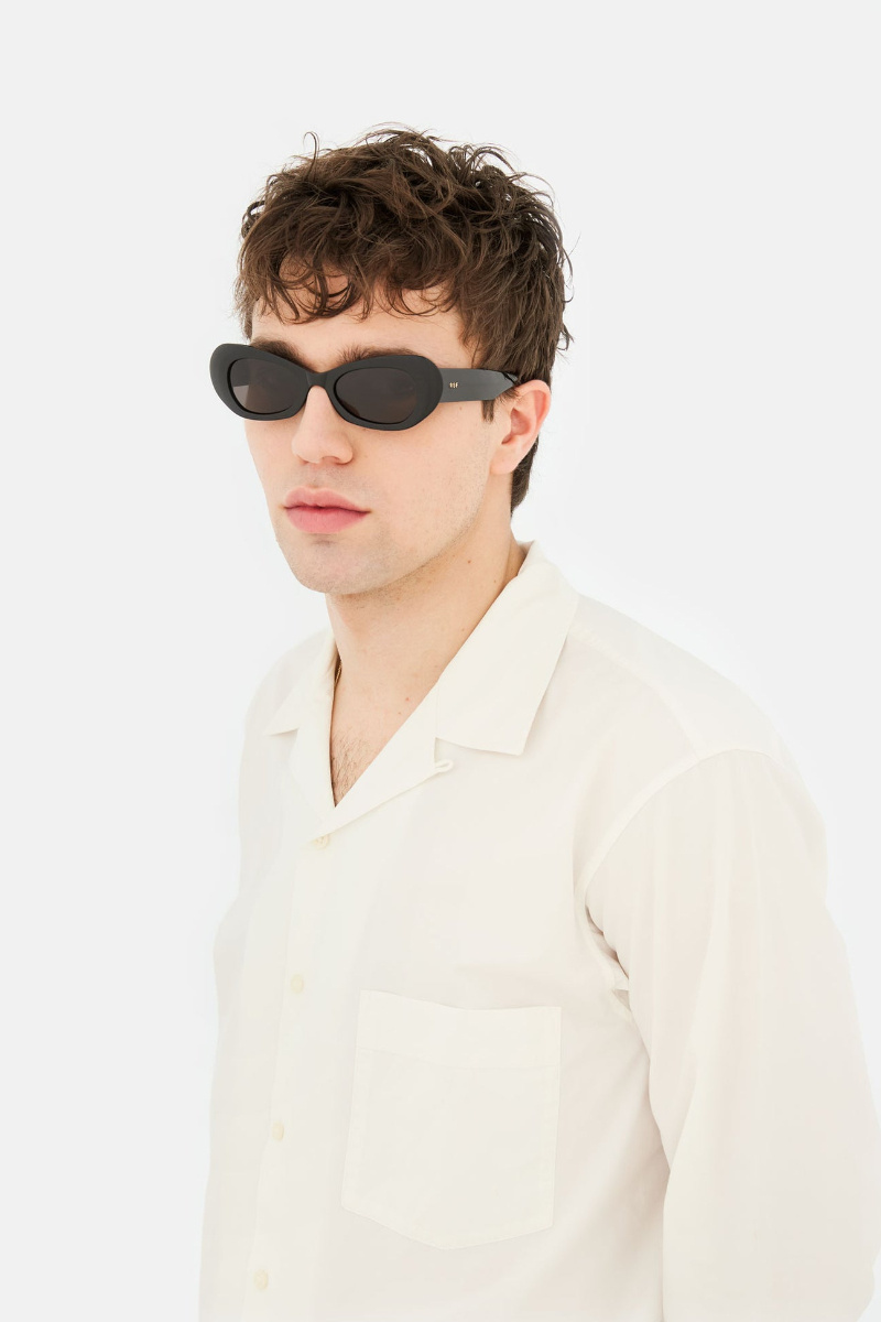 Retrosuperfuture Geometric Frame Sunglasses In Black