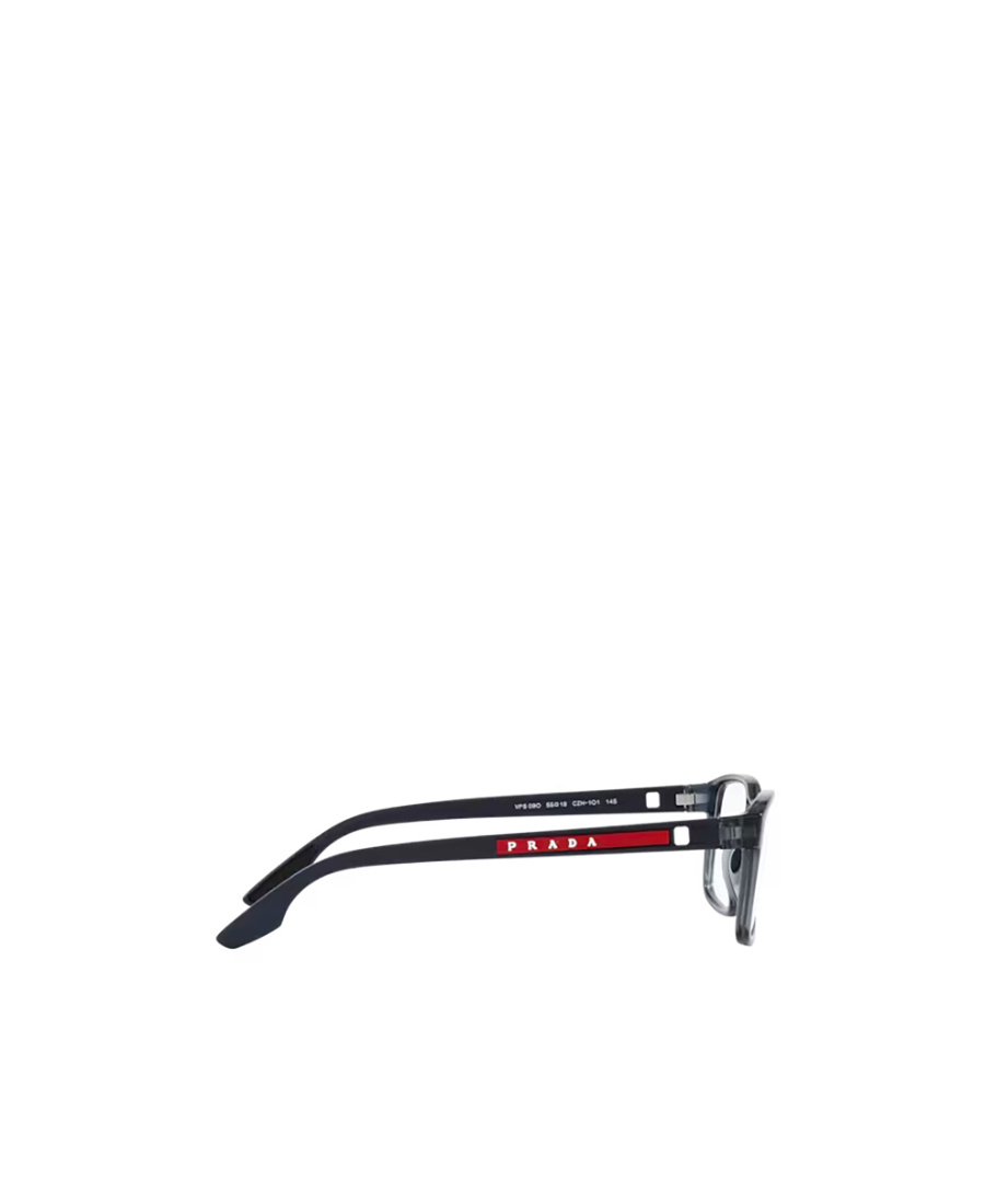 Shop Prada Eyewear Rectangular Frame Glasses In Black
