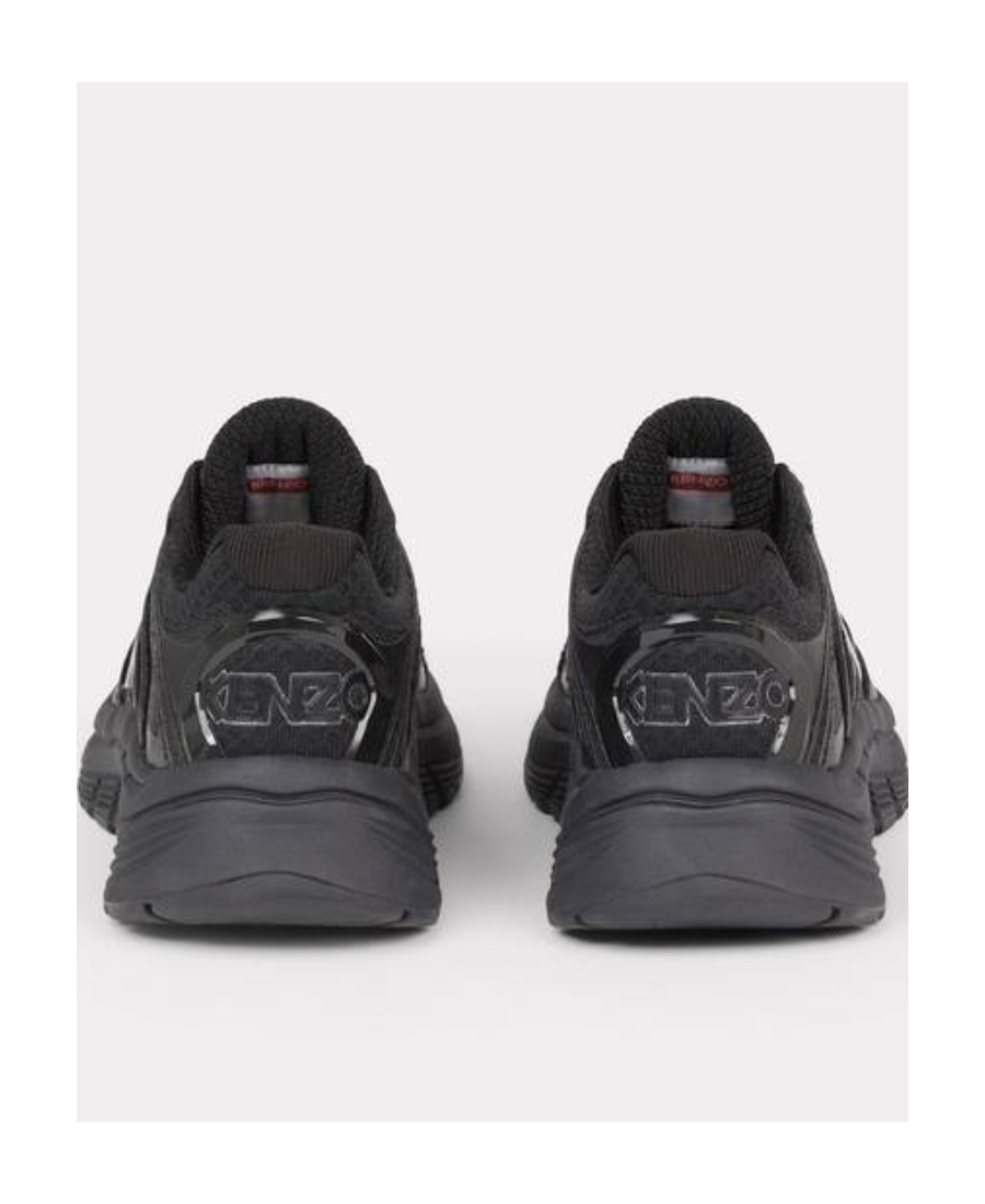 Kenzo Pace Sneakers With Mesh And Rubber Sole In Black